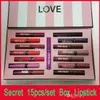 Brand New Velvet Matte Liquid lipstick cosmetics set 15 colors Waterproof Long-lasting Lip Gloss FREESHIPPING