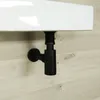 Drain de déchets de lavabo Pop-up de salle de bains, connexion murale, pièges en P, tuyau de vidange de qualité en laiton noir or Rose or Chrome