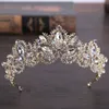 Mode Nieuw goud zilveren kristal parel kroon bruiloft tiara bruids haar sieraden haaraccessoires prinses optocht kronen cadeau voor wo1986165