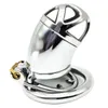 Latest Design Super Small Male Stainless Steel Cock Penis Cage and Anti-off Cock Ring Chastity Belt Device Cock ring Sex toys BDSM