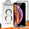 새로운 아이폰 XR XS MAX를위한 5D 전신 필름 강화 유리 iPhone을위한 3D 가장자리 화면 보호기 6S 7 8 플러스 패키지 포함