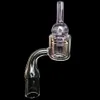 100% Real XXL Quartz Thermal Banger with carb cap 10mm 14mm 18mm Double Tube Quartz Thermal nail