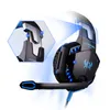 G2000 Overear Game Headphone Gaming Headset Earphone Headband med MIC Stereo Bass LED -ljus för PC Game7102293