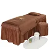 Högkvalitativ skönhetssalong sängkläder set tjocka sängkläder ark sängäcke fumigation massage spa örngott täcke täcker11028038