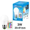 디 밍이 가능한 LED 전구 3W 5W 10W B22 E27 LED 전구 하이트 밝기 980LM 화이트 RGB 전구 원격 제어와 220 (270) 각도