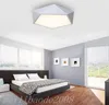 Ultrathin Moderne LED plafonniers simple maison déco luminaires Chambre à manger salon fer noir blanc pentagone plafonnier MYY