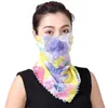 Damen-Schal, Bandanas, doppelte Seide, Chiffon, winddicht, Outdoor-Maske, Taschentuch, halbes Gesicht, Staubschleier, Sonnenschutzmasken, 40 Stile