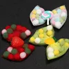 girls Lollipop Barrettes Clips Cute Bow With Clip kids Hair Accessories Boutique baby mesh colorful balls designer headwear C6554