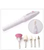 Nail Electric Grinder Mini Pen Test Slipmaskin Distribution 5PCS Grind Head Nails Art Utrustning Gratis Ship 10