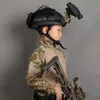 ABS Kid Tactical Helmet For Light Weight Child Helments airsoft Protective Hunting Accessories BK/DE