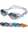 Yeni Yüzme Gözlükler Erkekler Kadınlar dalış yarış Gözlükler Su geçirmez Karşıtı Sis UV Yüzme Havuzu Boş Gözlükler Adult Swim Gözlükler