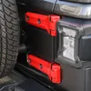 Cerniera della porta in ABS Cerniera della ruota di scorta Decoraion per Jeep Wrangler JL 2018 Presa di fabbrica Accessori esterni auto di alta qualità9538795