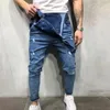 CALOFE Mode Zerrissene Loch Jeans Overalls Männer Casual Streetwear Distressed Denim Overalls Hip Hop Hosenträger Hosen UNS Größe 277o