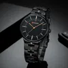 Top marka Curren Luksusowe zegarki kwarcowe dla mężczyzn zegarek Klasyczny czarny pasek ze stali nierdzewnej Waterproof Waterproof 30m