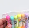 Highlighters Colour fluorescent Pen Oblique Marker Pen Cartoon Rocket Watercolor Pen Student Creative Stationery Plastic Bagged 58