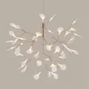 Lampe LED suspendue en forme de feuille d'arbre Heracleum, design moderne, luminaire décoratif d'intérieur, idéal pour un salon, un Bar, un Restaurant ou un Restaurant, AL12219t