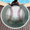 Sportowy Ręcznik Plażowy z Tassel Baseball SoftabllL Koszykówka Futbol Plażowy Szale Dla Kobiet Letnie Sunbathing Koszulka do kąpieli 150cm