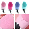 USB Rechargeable Electric silicone facial cleansing brush facial cleaner Brush Skin Care Face massager deep cleansing pore remover