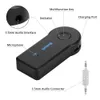 ユニバーサル3.5mm Bluetooth Car Kit A2DPワイヤレスFMトランスミッターAUXオーディオ音楽レシーバーアダプター電話用マイク付きMP3小売ボックス