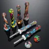 Water Smoking Accessories Printing 14mm silicone NC or collector with titanium tip Silicone simple design Dab Straw Oil Rigs SRS442-T-WTP