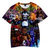 Barn t-shirt 3d fem n￤tter p￥ Freddys t-shirts pojkar/flickor s￶ta kl￤der barn kpop fnaf tee mx200509