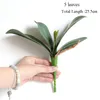 3pcs/lot simulation magnolia leaves branch plastic artificial magnolia flower bouquet home wedding decoration green fake plants