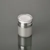 15 30 50 G / ML Pearl White Acrylic Airless Jar Round Vacuum Cream Jar 0.5Oz 1Oz 1.7Oz Cosmetic Packing Pump Bottles