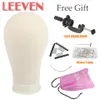 Leeven 2124039039 Canvas Block Head Mannequin Wig Display Styling Manikin Stand med Mount Hole18085538