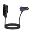 Zapalniczki samochodowe 4 porty QC3.0 + 2.4A + 3.1A USB Car Charger Universal USB Szybki adapter z 5,6FT Przedłużacz Kabel do samochodu