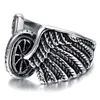 Eagle Wings Motorcyklar Däck Biker Design Fashion Motor Biker Män Ring Smycken Jubileum Day Gift Storlek 7131803628