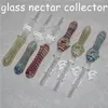 Hookahs Glass Nector Set With 10mm Quartz Nail Tip Keck Clip Bong Pipe Mini Hand Pipes Dab Oil Rig