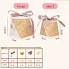 50pcs Diamond Shape Candy Box Wedding Favors and Gifts Boxes Birthday Party Decoration for Guests Baby Shower Gift Bags C1119
