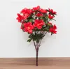 رودندرون زهرة رودندرون باقة 30 رأس 38 سم الارتفاع الجميل أزاليا الزهور الاصطناعية البيع الساخن باقة الورد
