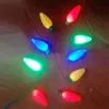 LED Christmas Bulb Festival Necklace LED Light Up Plastic Flashlight Party Favors 12 LED Bulbs for Adults Kids Lamps