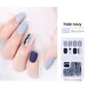 False Nail Artificial Tips 30pcs Reusable Glitter Full Cover for Decorated Design Press On Nails Art Fake Extension Tips