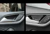 炭素繊維車のインテリアドアボウル装飾トリムアウディ A3 S3 8V 2014-2019