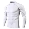 Nuova camicia sportiva casual a maniche lunghe da uomo T-shirt da corsa ad asciugatura rapida Abbigliamento da palestra T-shirt Crossfit da uomo Rashgard