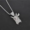 New cartoon character pendant zircon hip hop necklace for free postage