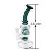 8.5inch Glass Water Bongs Hookahs Dab Rigs Pipes With Terp Slurpers Splash Guard Beveled Edge Quartz Banger Nails Spinning Carb Caps