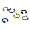 6st Tiatnium Anodised Circular Barbell Horseshoe CBR Septum Lip Labret Eyebrow Nose Ring Nipple Piercing Body Jewelry 16g