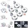 Many styles Metal Alloy 18mm/12mm Noosa Ginger Snap button Base Pendant Jewelry Findings Accessories for DIY Button Bracelet Necklace