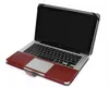 Étui en cuir PU pour Macbook Air 11 Air 13 Pro 13 Pro 15 '' New Retina 12 13 15 Housse pour Macbook 13.3 "15.4" 15.6 "-Marron