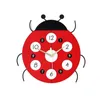 3D Real Ladybug Quartz Relógio De Parede Adesivo De Parede Sala De Visitas Quarto Criança Decorações Da Parede Mudo Para Relógios Presentes