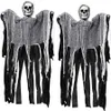 Décoration d'Halloween Effrayant Squelette Visage Suspendu Fantôme Horreur Maison Hantée Grim Reaper Halloween Props Fournitures JK1909XB