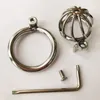 2020 Screw Lock Ergonomic Design Stainless Steel Male Chastity Device Super Small Cock Cage Penis lock Cock Ring Chastity Belt S0070