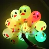 12 pouces LED clignotant ballon dessin animé lumineux éclairage ballons enfants dessin animé ballon avec lampe noël fête de mariage décoration GGA2192