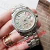 2020 Últimos relojes maestros de lujo para hombre 36 mm Día-fecha m128349 118238 Reloj de pulsera automático mecánico con bisel de arco iris y esfera de diamantes completamente pavimentado