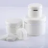 Pots de crème cosmétique en PP blanc de haute qualité 20G 30G 50G, bouteilles d'emballage avec couvercle, récipient de Lotion vide