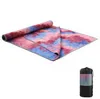 New tie-dyed yoga mat towel fitness Pilates exercise training blanket high quality microfiber Non-slip absorb sweat yoga towels wholesale