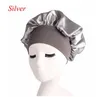 Women Wide Band Satin silk Bonnet Cap Comfortable Night Sleep Cap Ladies Soft Silk Long Hair Care Bonnet Headwrap GB1323